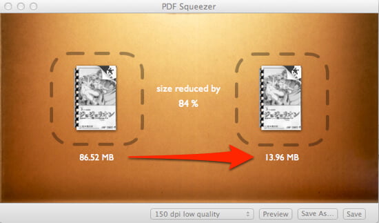 Macアプリ「PDF Squeezer」PDFファイル容量をかんたんに小さくできる