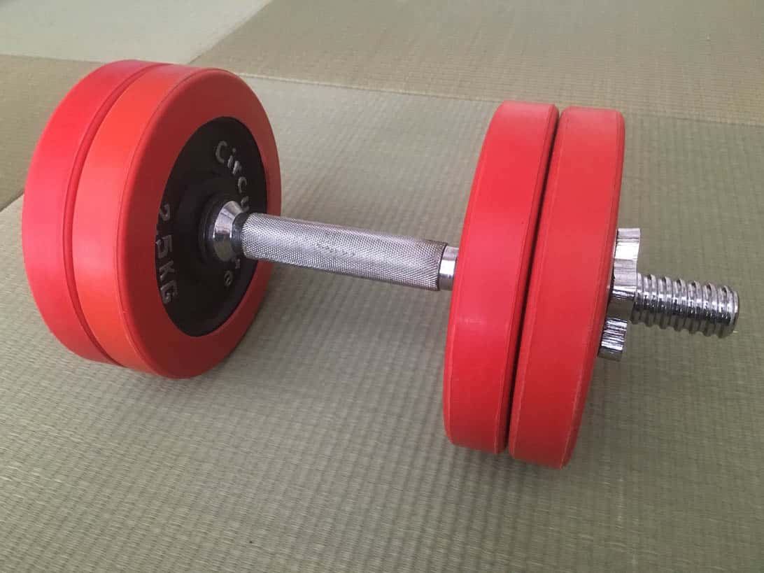 Tennis grip dumbbell 1