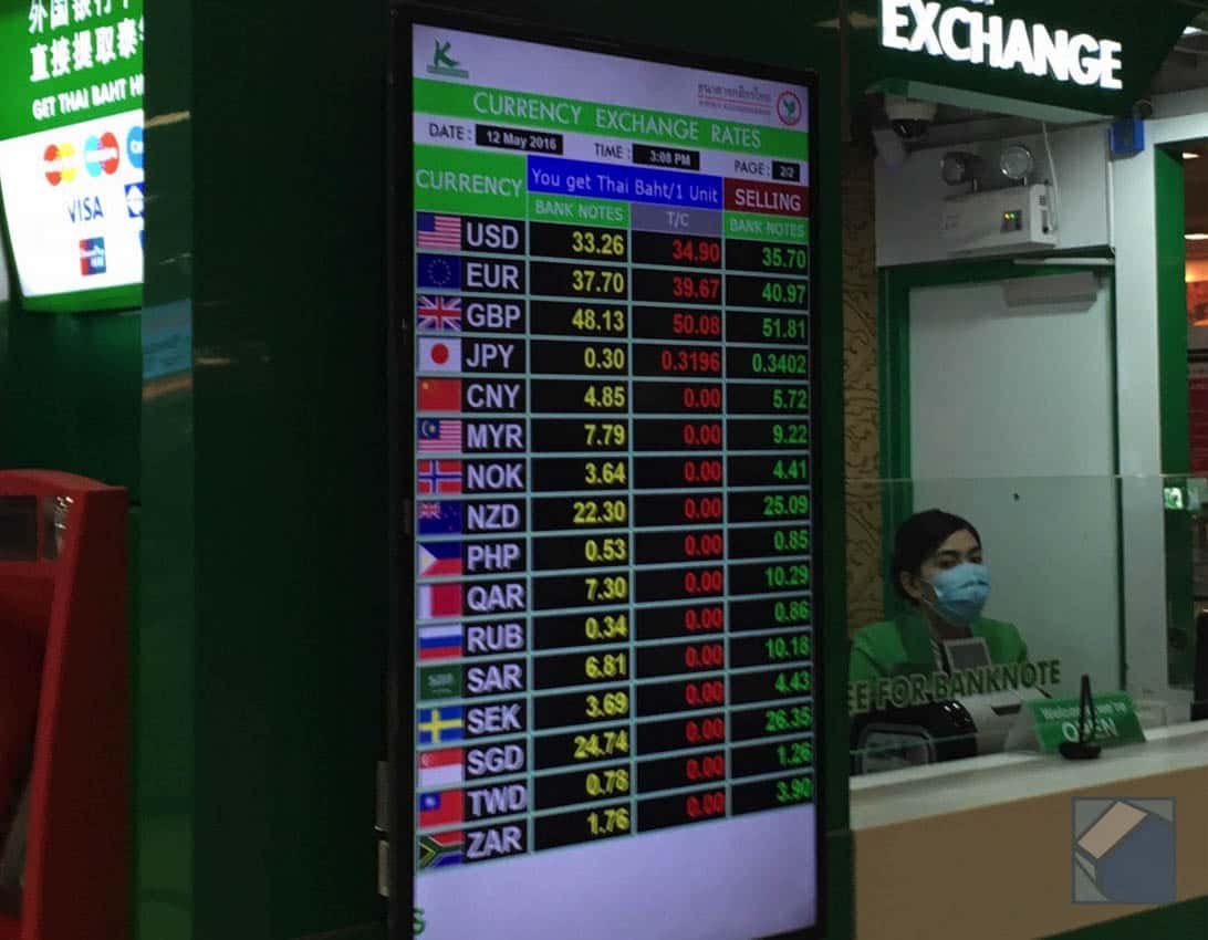 Suvarnabhumi airport sim money exchange 7