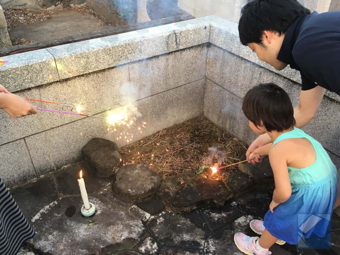 Fireworks in cemetery nagasaki 1