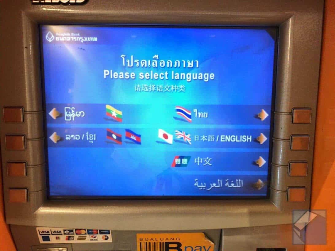 Mastercard overseas cashing thai 5