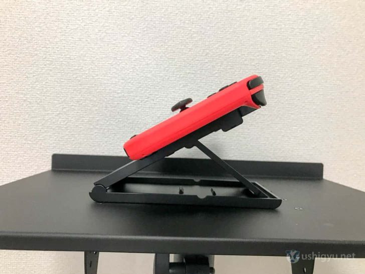 ニンテンドースイッチ用プレイスタンドの深い角度