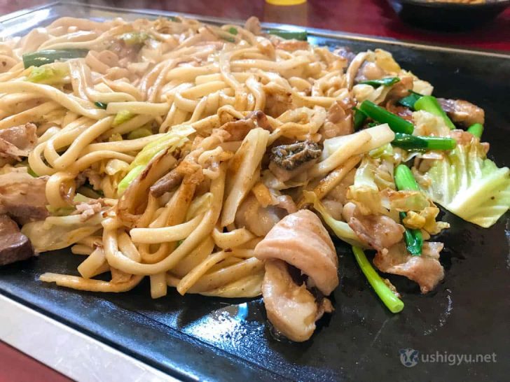 佐用町ホルモン焼きうどん