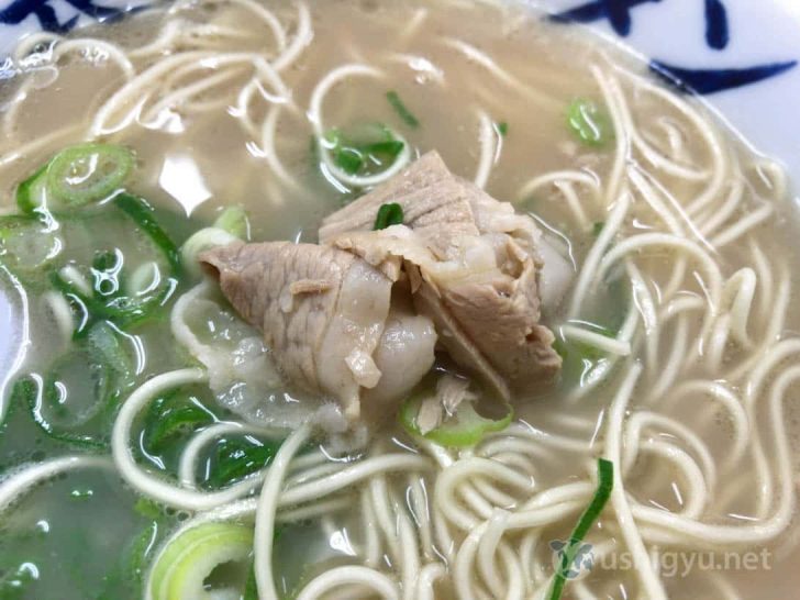 元祖ラーメン元長屋のチャーシュー肉