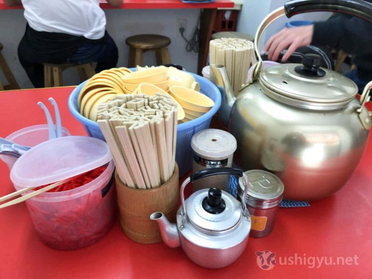 元祖ラーメン元長屋の大ヤカンと小ヤカン