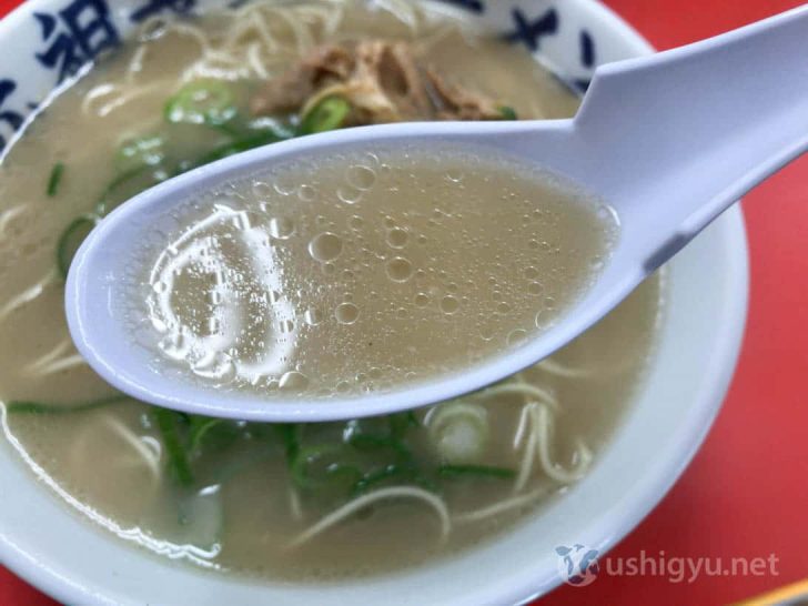 元祖ラーメン元長屋のラーメンスープ