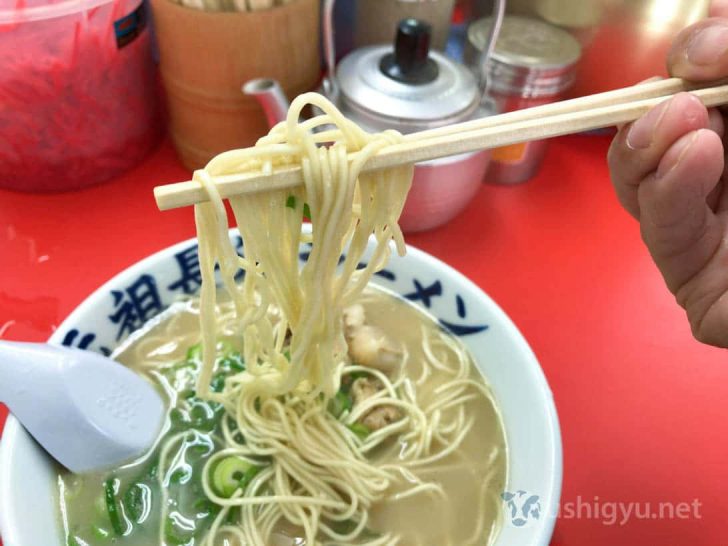 元祖ラーメン元長屋の麺