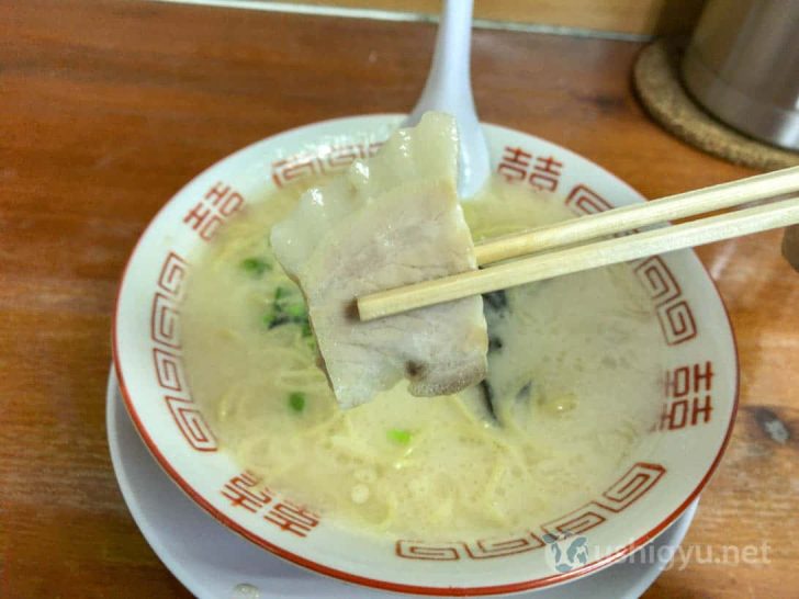 元気一杯ラーメンのチャーシュー