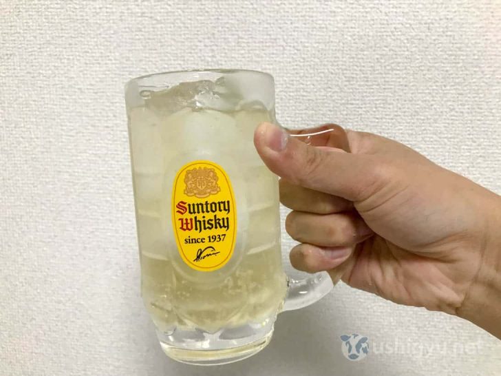 サントリー角ハイジョッキで乾杯