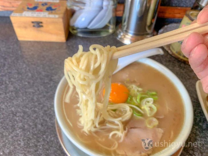 いちげんの麺は中細麺