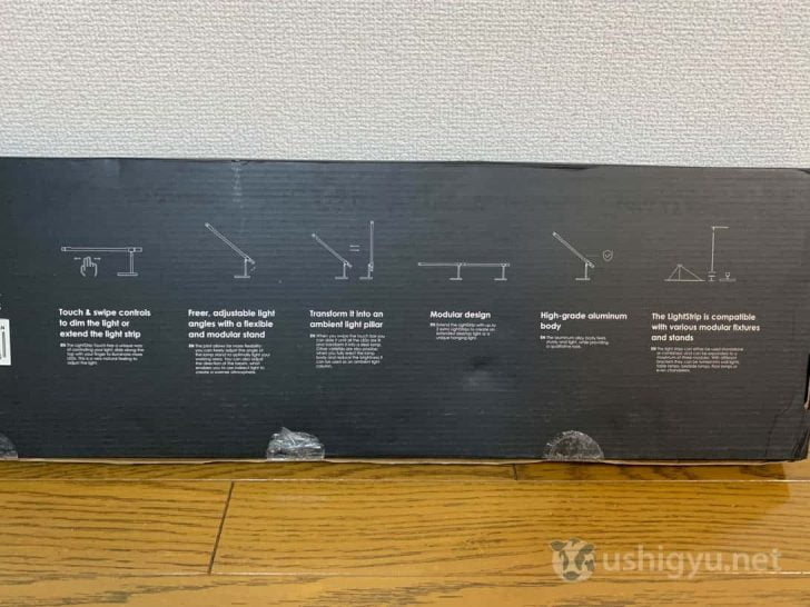 裏面には簡単な操作方法が記載