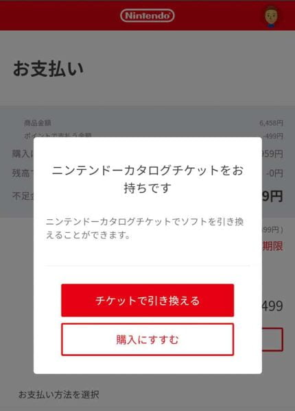 チケットを使ってもいいし、温存しておいてカード決済することも可能