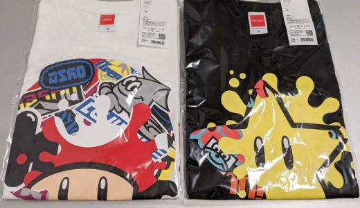 スプラトゥーン2の「スーパーマリオブラザーズ35周年フェス」Tシャツとキーホルダーのレビュー