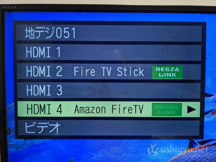 私の持っているテレビ（東芝レグザ）ではFire TV Stick 第2世代は「Fire TV Stick」、Fire TV Stick 4Kは「Amazon FireTV」と表示されていた