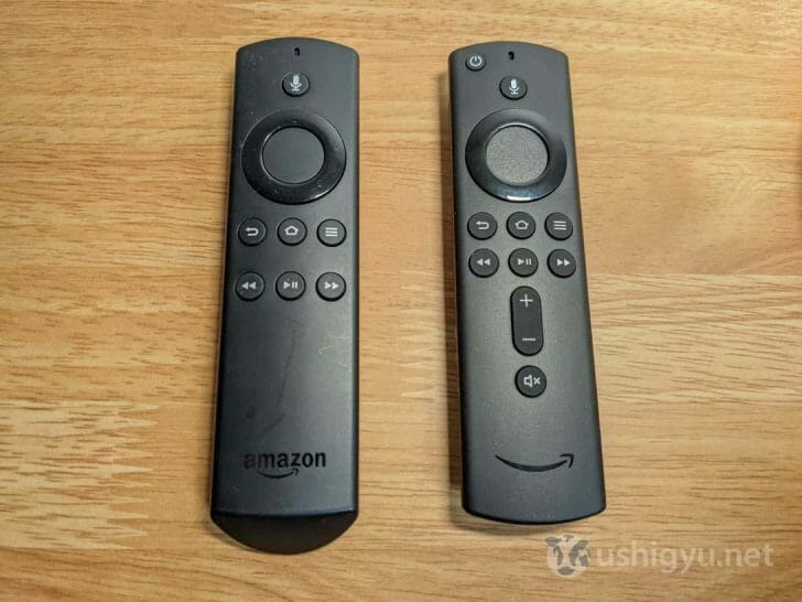 Fire TV Stick 4Kのリモコンを比較