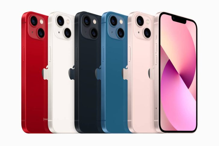 iPhone 13のカラーバリエーション