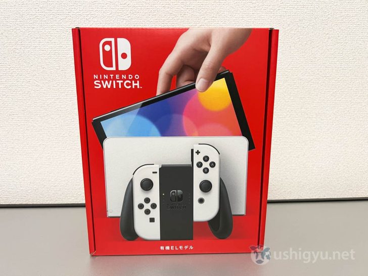 Nintendo Switch 有機ELモデルのパッケージは、従来のSwitchに比べコンパクトな印象