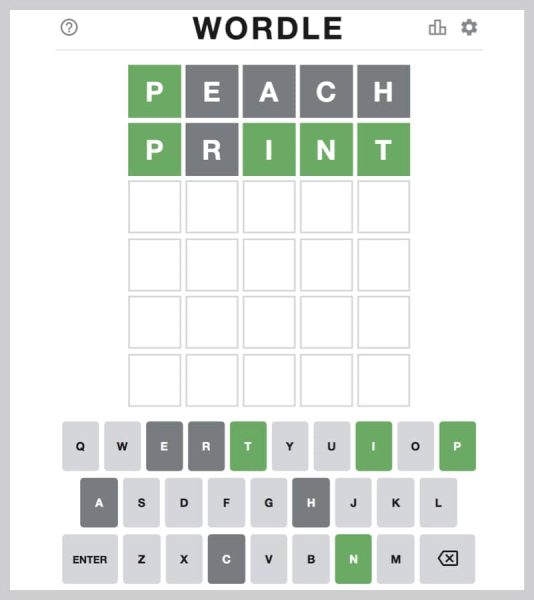 2回めのトライでは「PRINT」にしてみました。するとなんと2文字目以外は正解