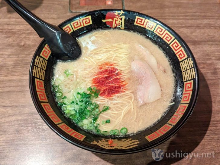 おなじみの一蘭ラーメン