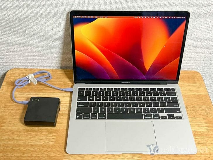 SMARTCOBY Pro PLUGでMacBook Airを充電