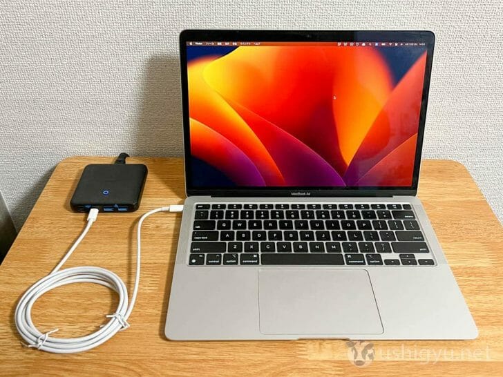 Anker PowerPort Atom III 65W SlimでMacBook Airを充電