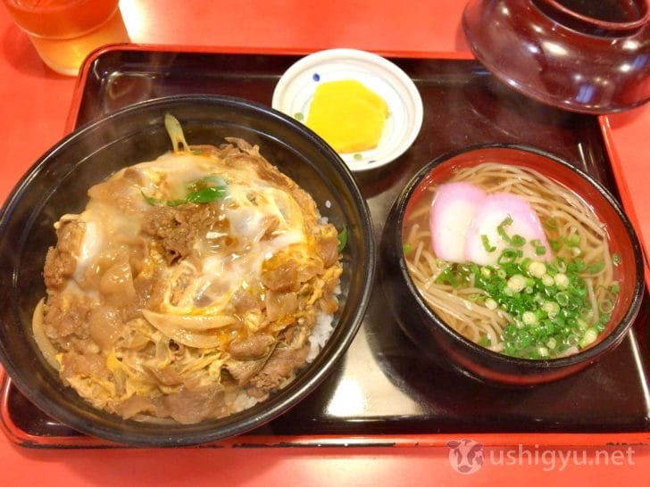 そば処まさやの丼とうどんのセット