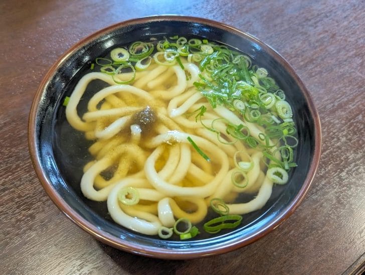 肉飯セットのかけうどん