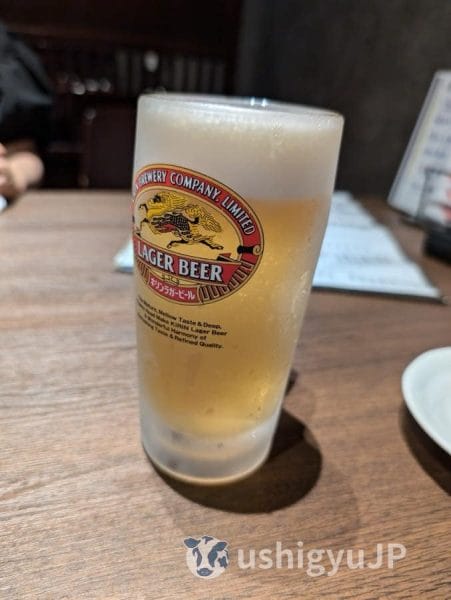 最初はやっぱりビール