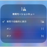 iPhoneを見ているときの乗り物酔いを軽減する「車両モーションキュー」の使い方