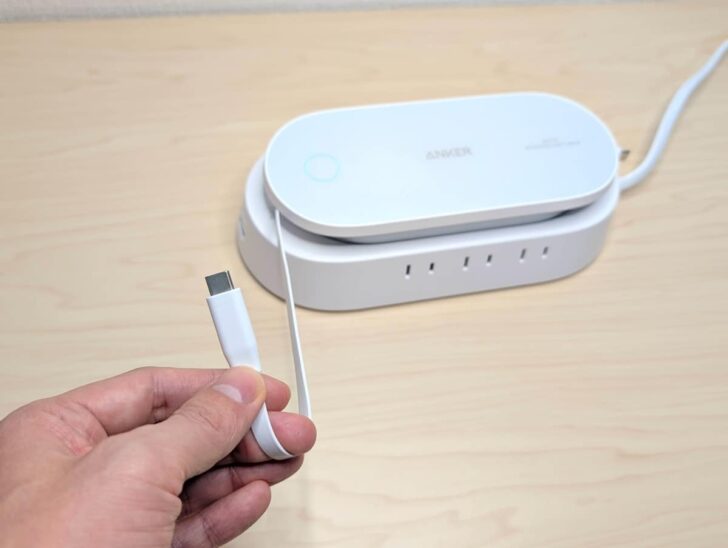 差し込むだけで充電できる巻き取り式USB-Cケーブルが超絶便利